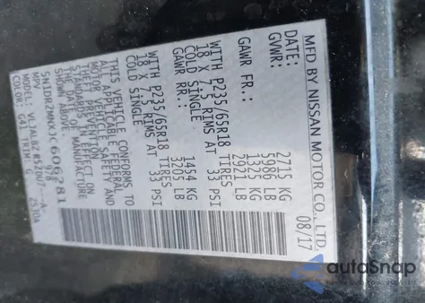 2018 Nissan Pathfinder S from USA, damaged, VIN 5N1DR2MNXJC606281